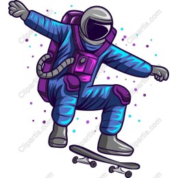 Astronaut Skateboarder