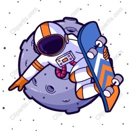 Snowboarder Astronaut
