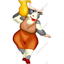 Whimsical Cow Character