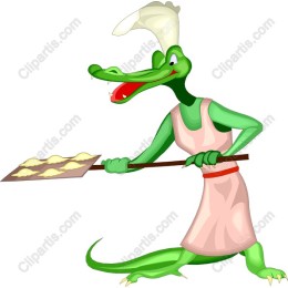 Cheerful Alligator Baker