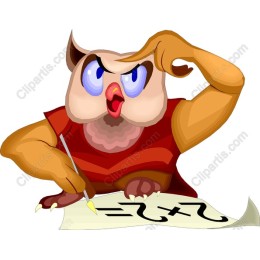 Playful Scholarly Owl