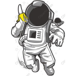 Astronaut with Banana