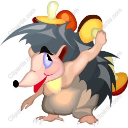 Cute Playful Hedgehog