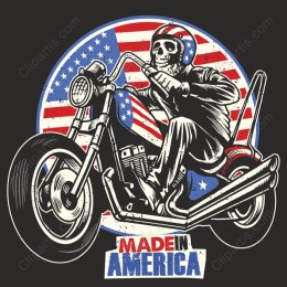 Skeleton Biker - Made in America