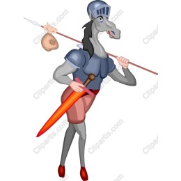 Whimsical Knightly Horse