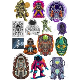 Astronaut Adventure Clipart Bundle