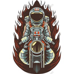 Motorcycle Astronaut