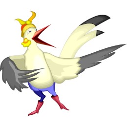 Cheerful Cartoon Bird