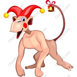 Whimsical Jester Monkey