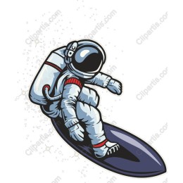 Cosmic Surfing Astronaut