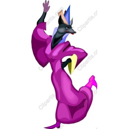 Vibrant Charismatic Purple Character