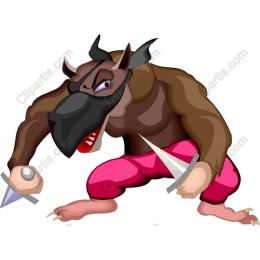 Fierce Warrior Wolf