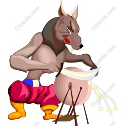 Whimsical Wolf Chef