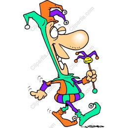 Cheerful Jester Cartoon
