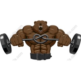 Fierce Bear Lifting Barbell