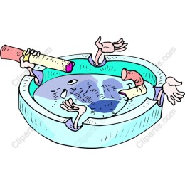 Playful Poolside Character