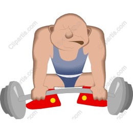 Cartoon Weightlifter