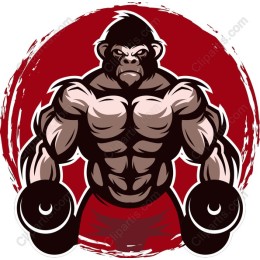 Muscular Gorilla Dumbbell