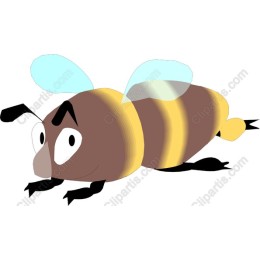 Whimsical Cartoon Bee