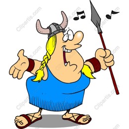 Cheerful Viking Character