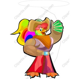 Colorful Cowboy Chicken