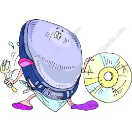 Cheerful Clam Character