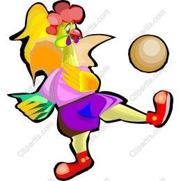 Playful Soccer Chicken