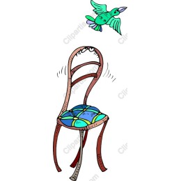 Whimsical Chair and Bird