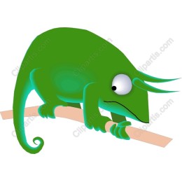 Charming Green Chameleon
