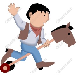 Cowboy on Hobby Horse
