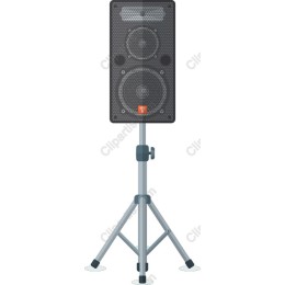 Professional Audio Speaker on Tripod Stand