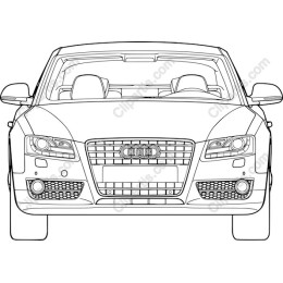 Luxury Car Front View