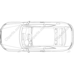 Sleek Modern Car Outline