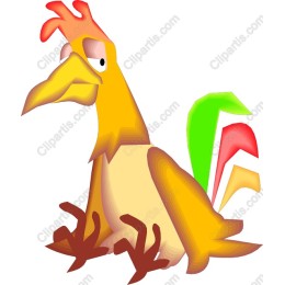 Playful Cartoon Rooster