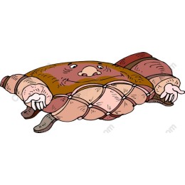 Whimsical Cartoon Meat Character
