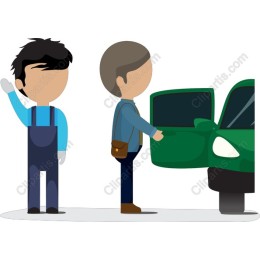 Friendly Car Maintenance Interaction