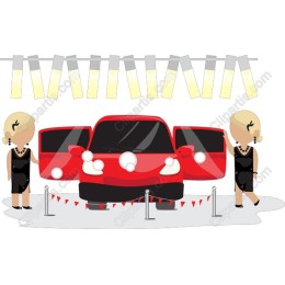 Glamorous Red Sports Car Showcase
