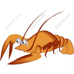 Charming Orange Lobster