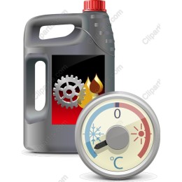 Motor Oil with Temperature Gauge