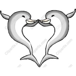 Dolphin Love Heart