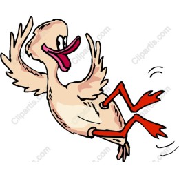 Whimsical Cartoon Duck