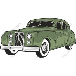 Classic Green Sedan Vintage