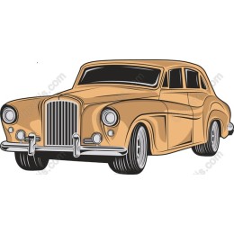 Vintage Golden Classic Car