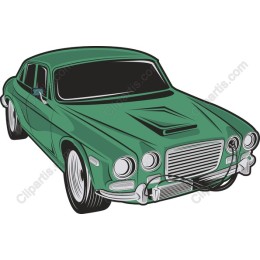 Vintage Green Car