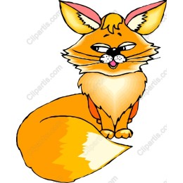 Playful Cartoon Fox