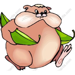 Whimsical Plump Cartoon Character