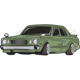 Classic Green Sedan