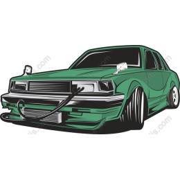 Classic Green Car