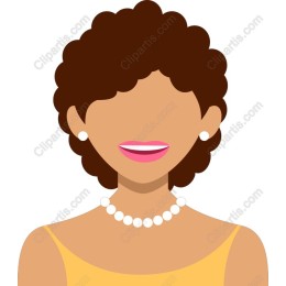 Curly Elegance Woman