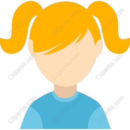 Cheerful Girl with Pigtails